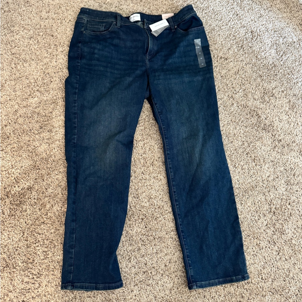 Lane Bryant Dark Blue Straight Jeans
